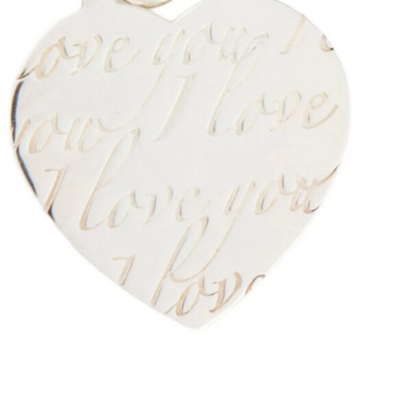 Authentic Tiffany & Co. Silver Pendant for Necklace I Love You 925 - Picture 2 of 6